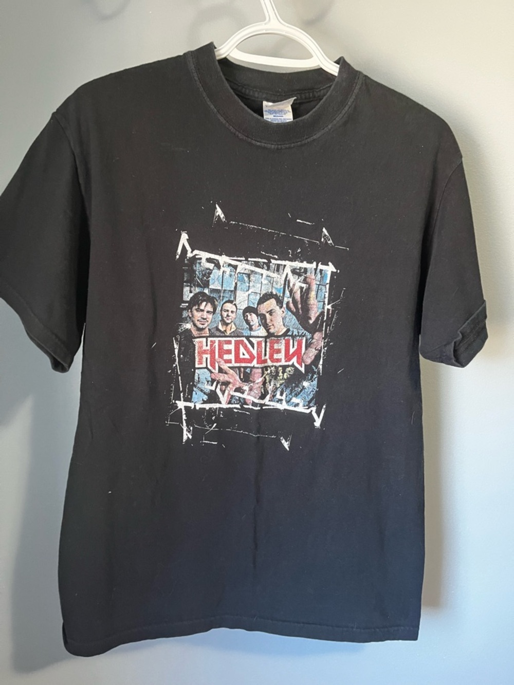 Black Hedley Graphic Band T-Shirt Vintage 2005